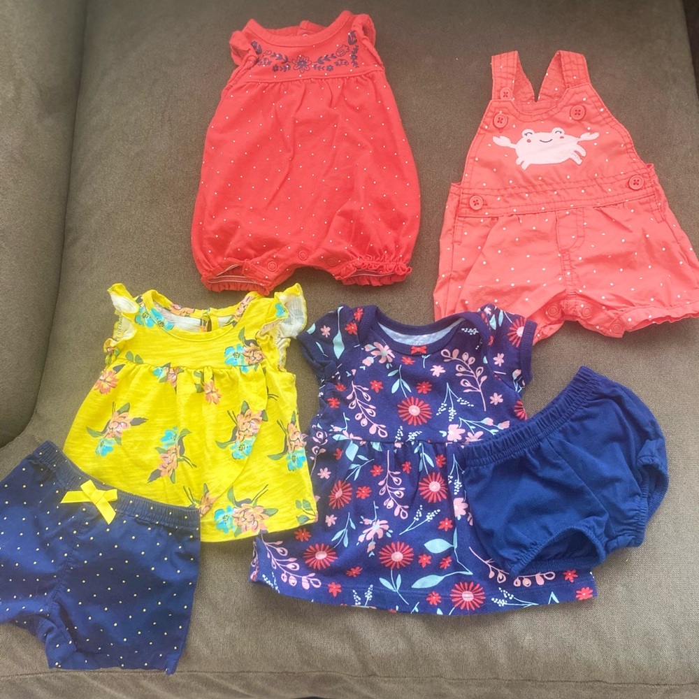 Baby girl summer outfits lot